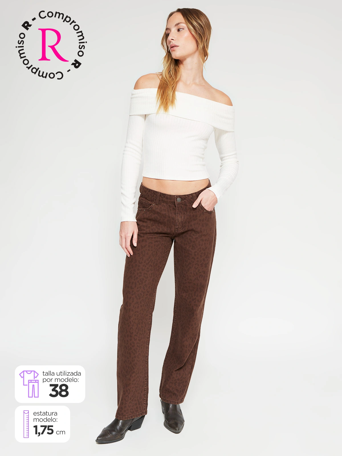 JEANS ALGODÓN REGULAR MUJER INDEX BANI - 1