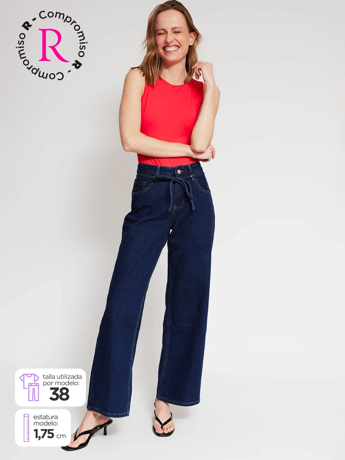 JEANS ALGODÓN REGULAR MUJER INDEX - 1