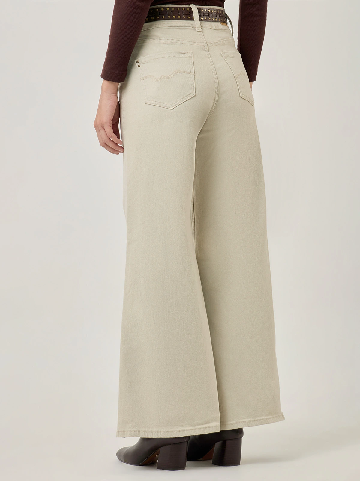 PANTALÓN ALGODÓN WIDE LEG MUJER TATIENNE - 2
