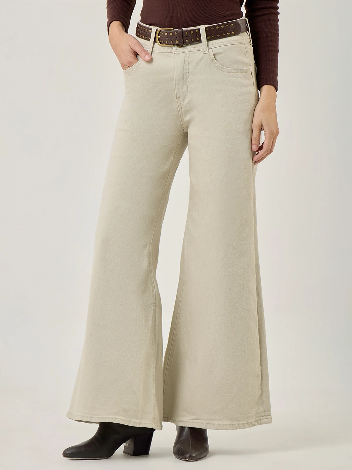 PANTALÓN ALGODÓN WIDE LEG MUJER TATIENNE - 3