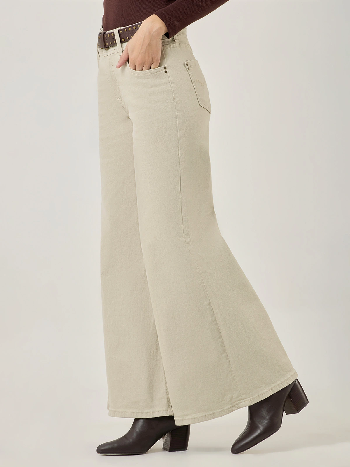 PANTALÓN ALGODÓN WIDE LEG MUJER TATIENNE - 5