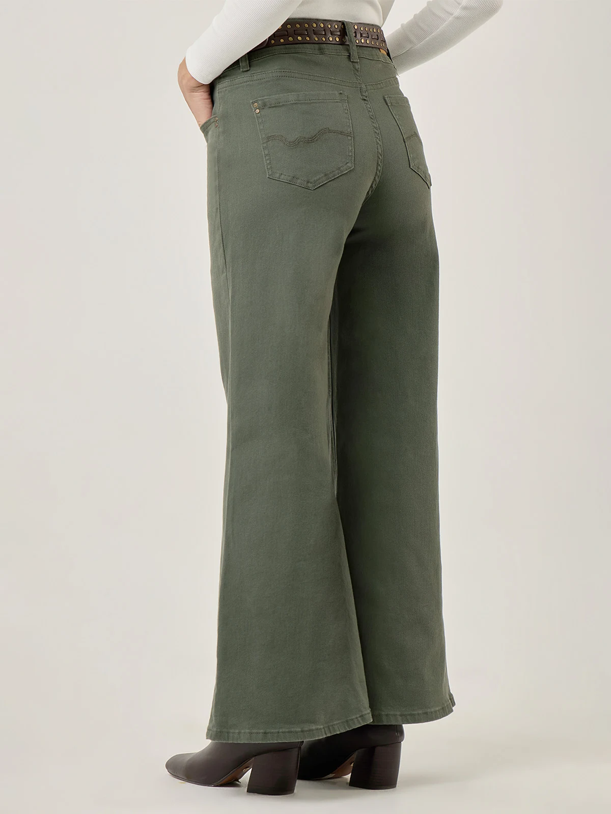 PANTALÓN ALGODÓN WIDE LEG MUJER TATIENNE - 2