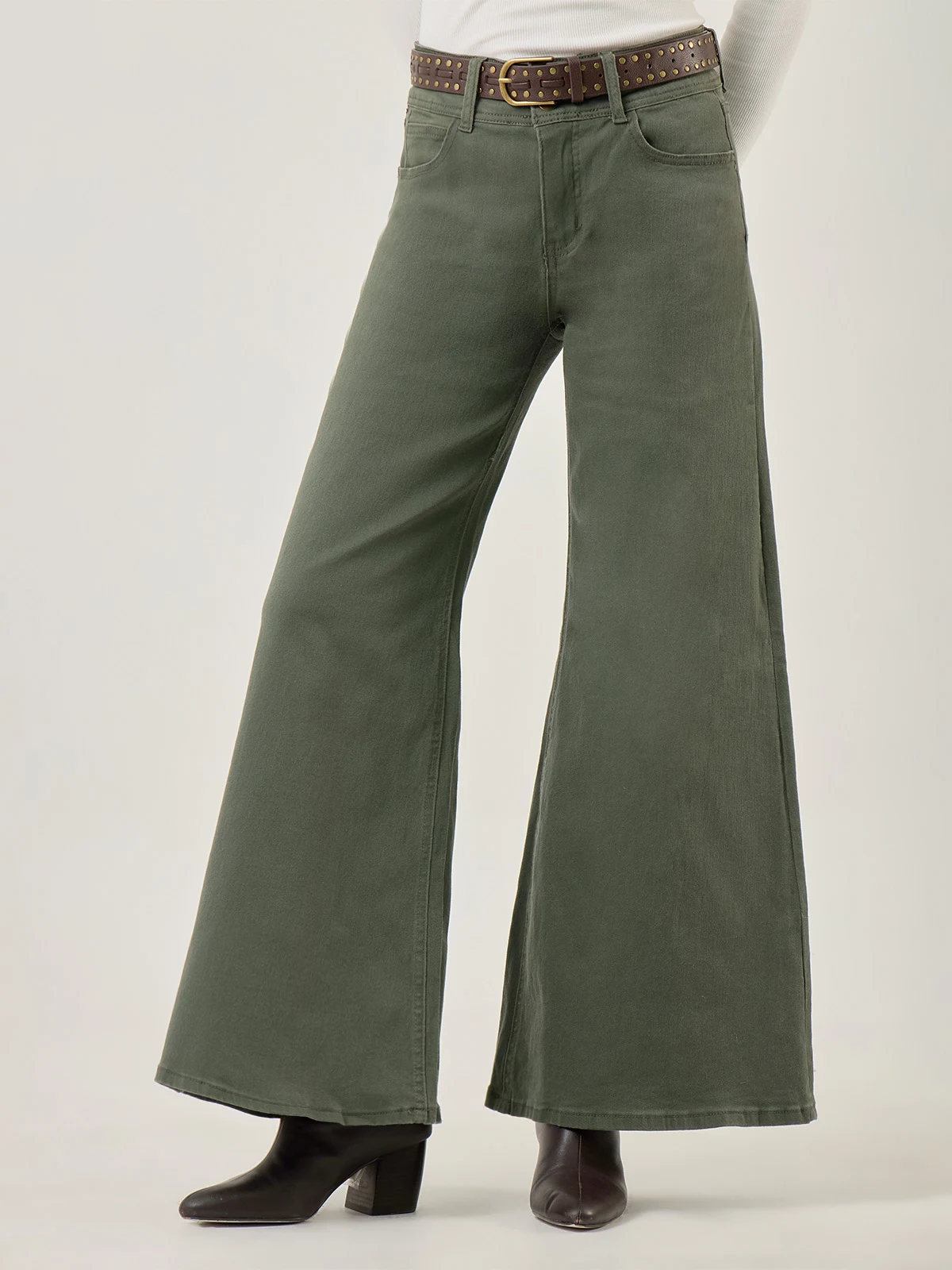 PANTALÓN ALGODÓN WIDE LEG MUJER TATIENNE - 3
