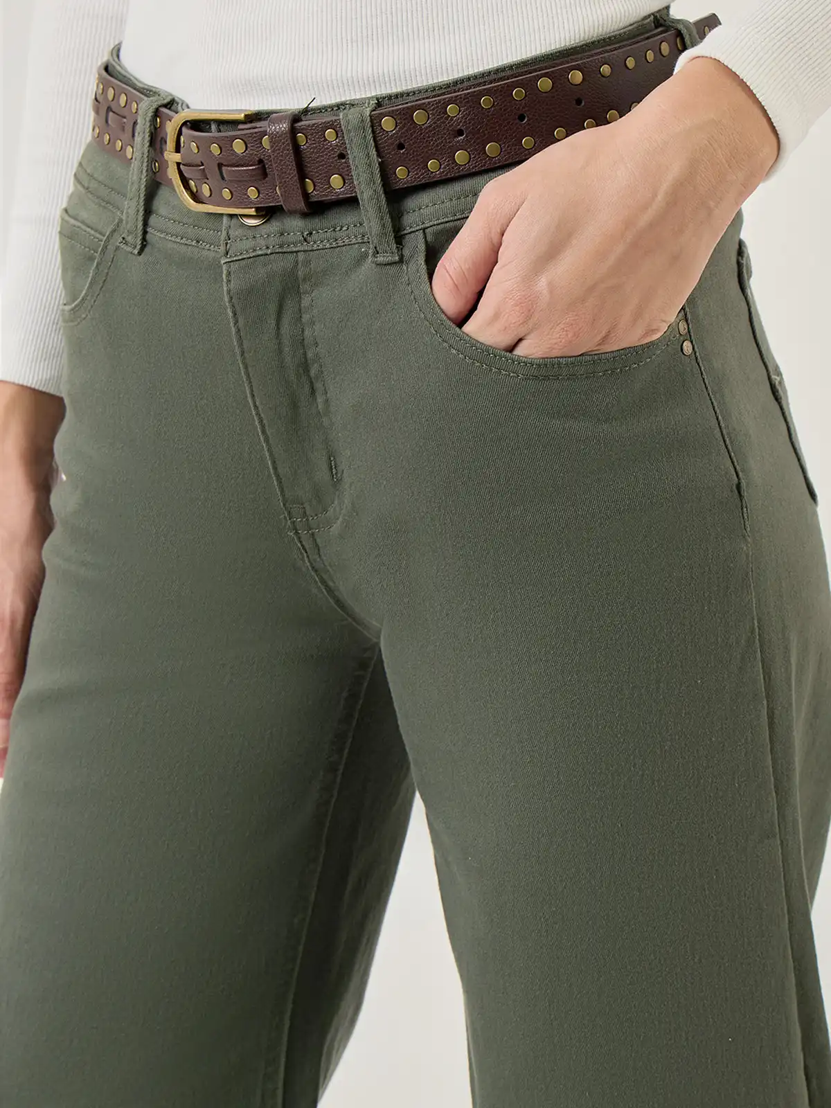PANTALÓN ALGODÓN WIDE LEG MUJER TATIENNE - 4