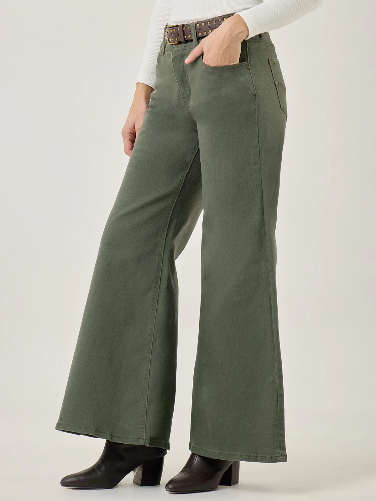 PANTALÓN ALGODÓN WIDE LEG MUJER TATIENNE - 5