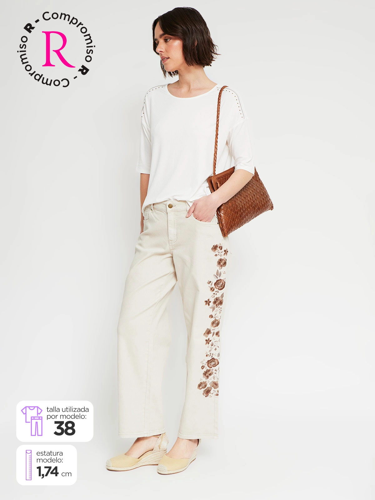 PANTALÓN ALGODÓN BARREL MUJER TATIENNE - 1