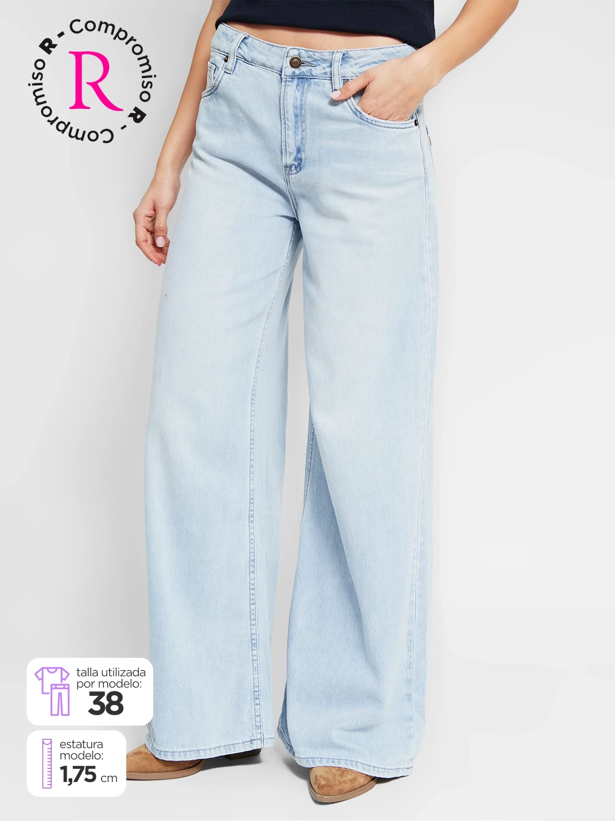 JEANS ALGODÓN REGULAR MUJER PEPE JEANS - 1