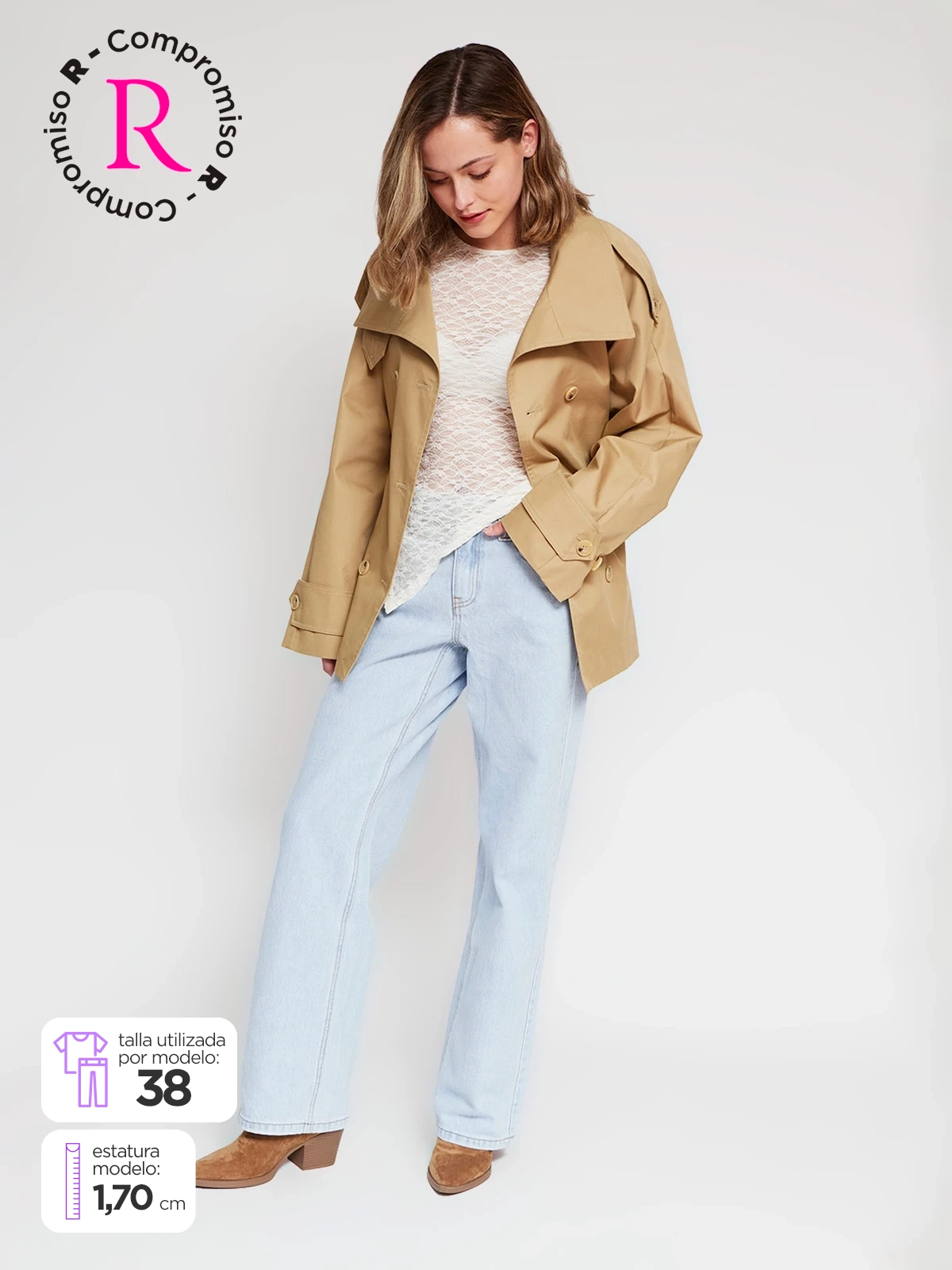 JEANS ALGODÓN REGULAR MUJER INDEX - 1