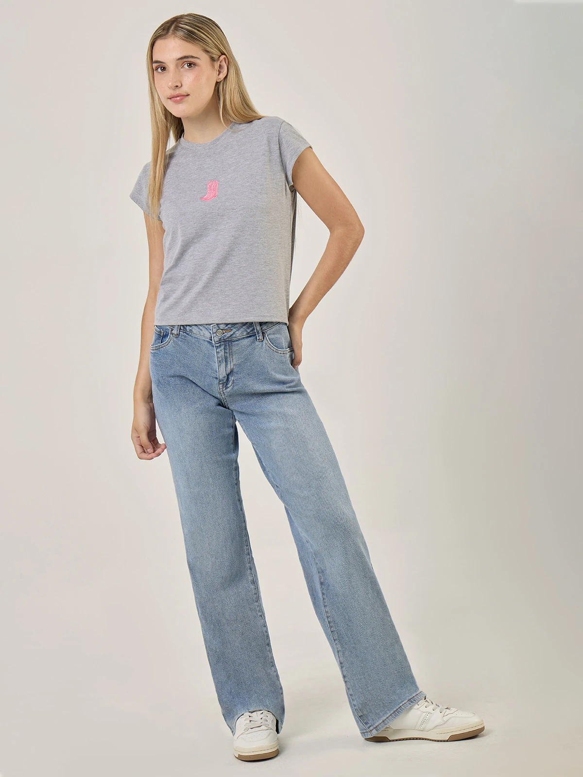 JEANS ALGODÓN REGULAR MUJER AERO MILEY - 1