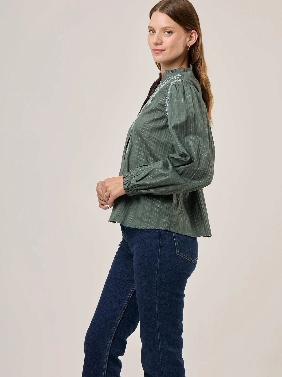 BLUSA MANGA LARGA ALGODÓN MUJER TATIENNE - 2