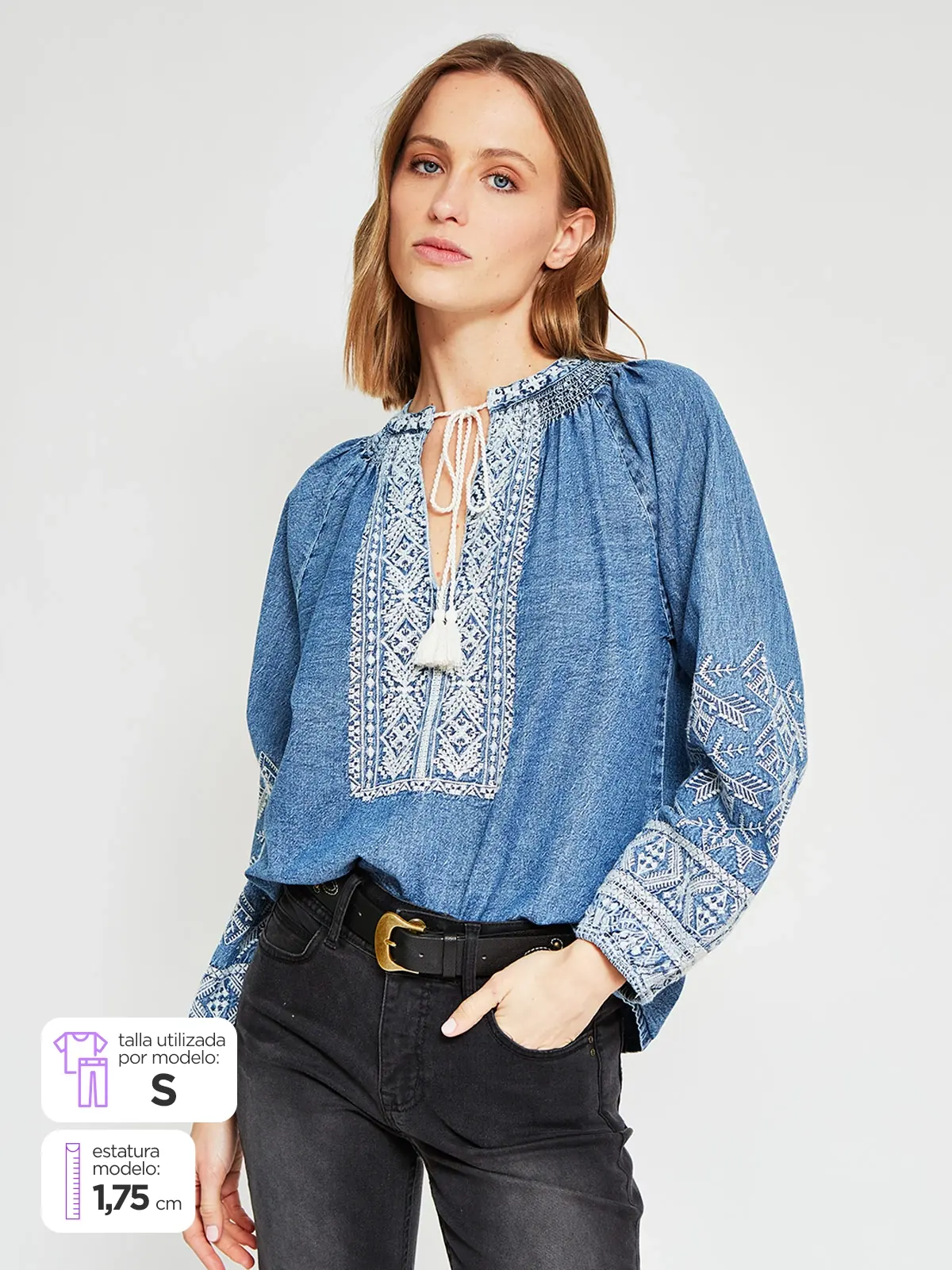 BLUSA MANGA LARGA MUJER TATIENNE - 1