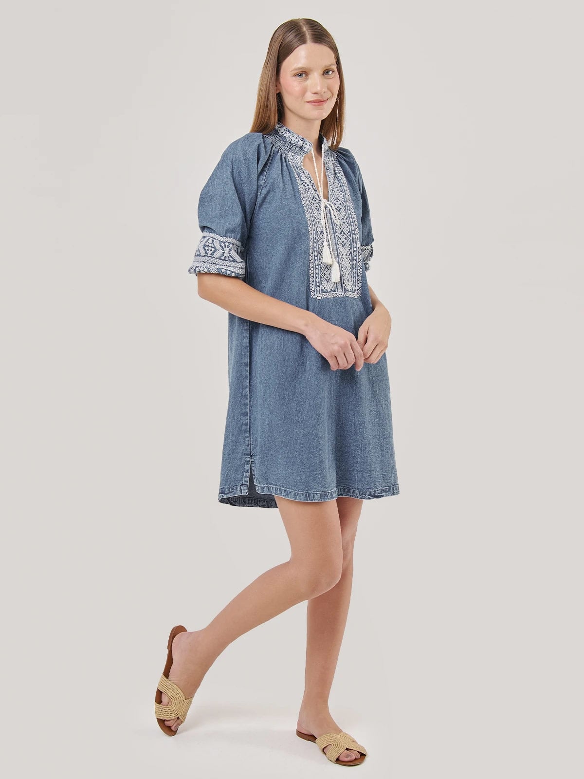 VESTIDO CORTO ALGODÓN MUJER TATIENNE - 2