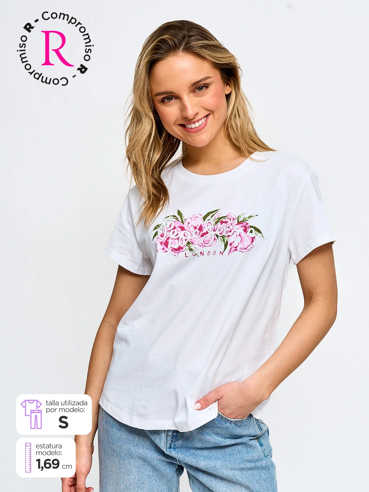POLO MANGA CORTA ALGODÓN MUJER PEPE JEANS - 1