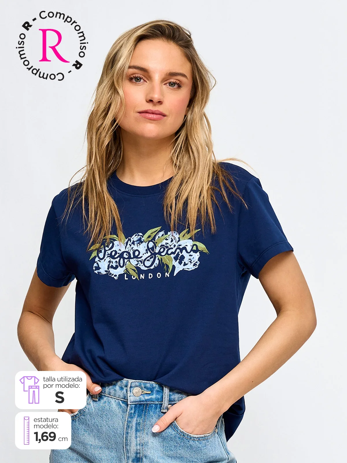 POLO MANGA CORTA ALGODÓN MUJER PEPE JEANS - 1