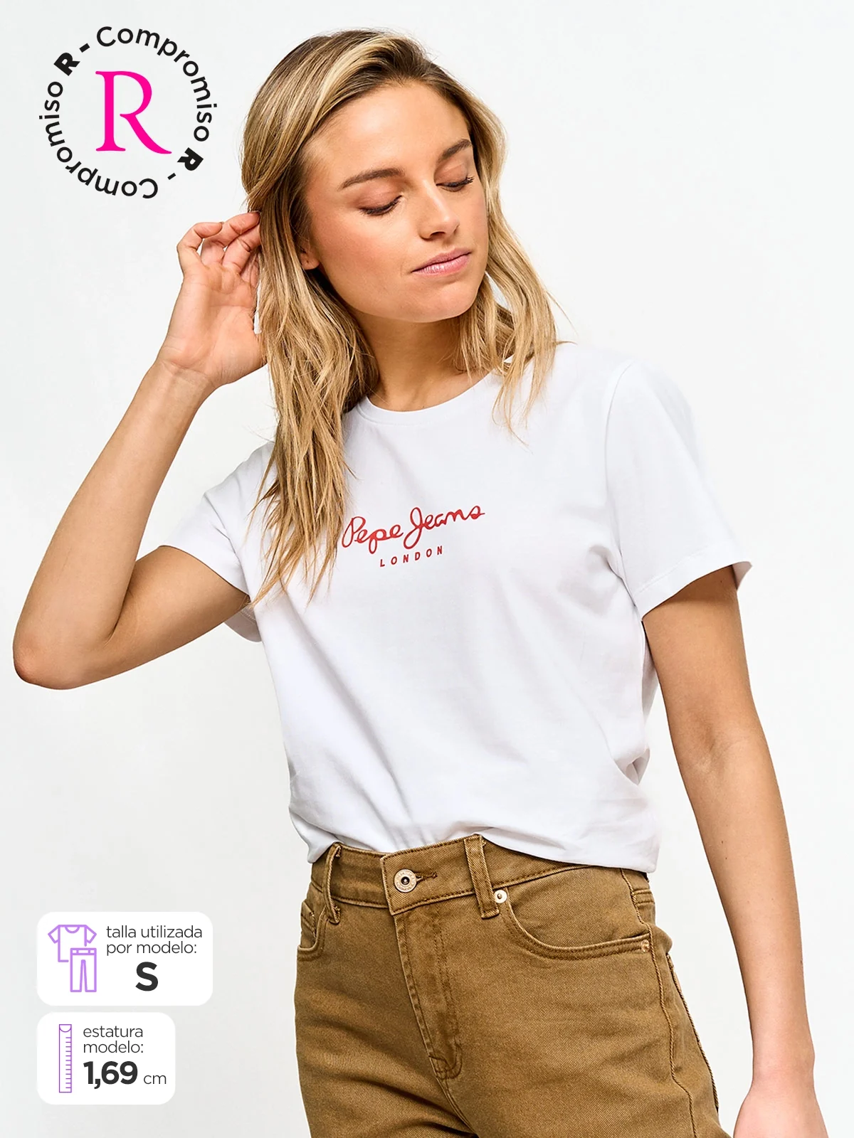 POLO MANGA CORTA ALGODÓN MUJER PEPE JEANS - 1