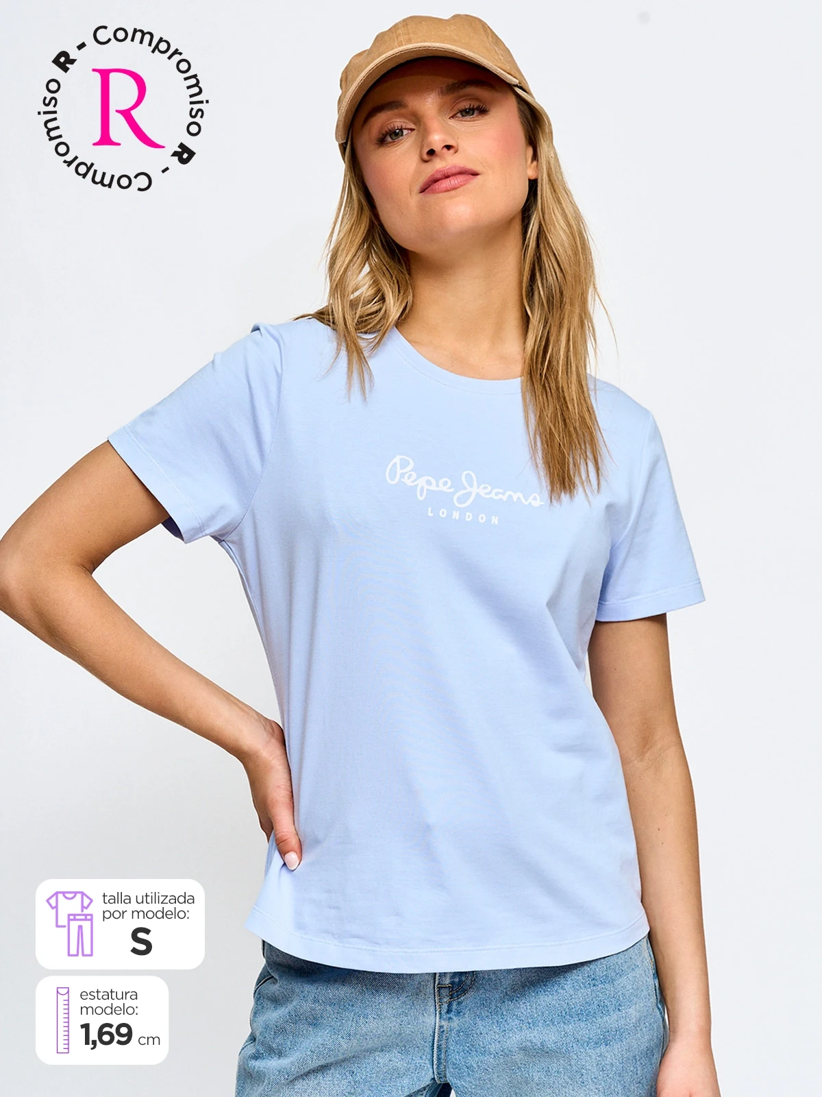 POLO MANGA CORTA ALGODÓN MUJER PEPE JEANS - 1