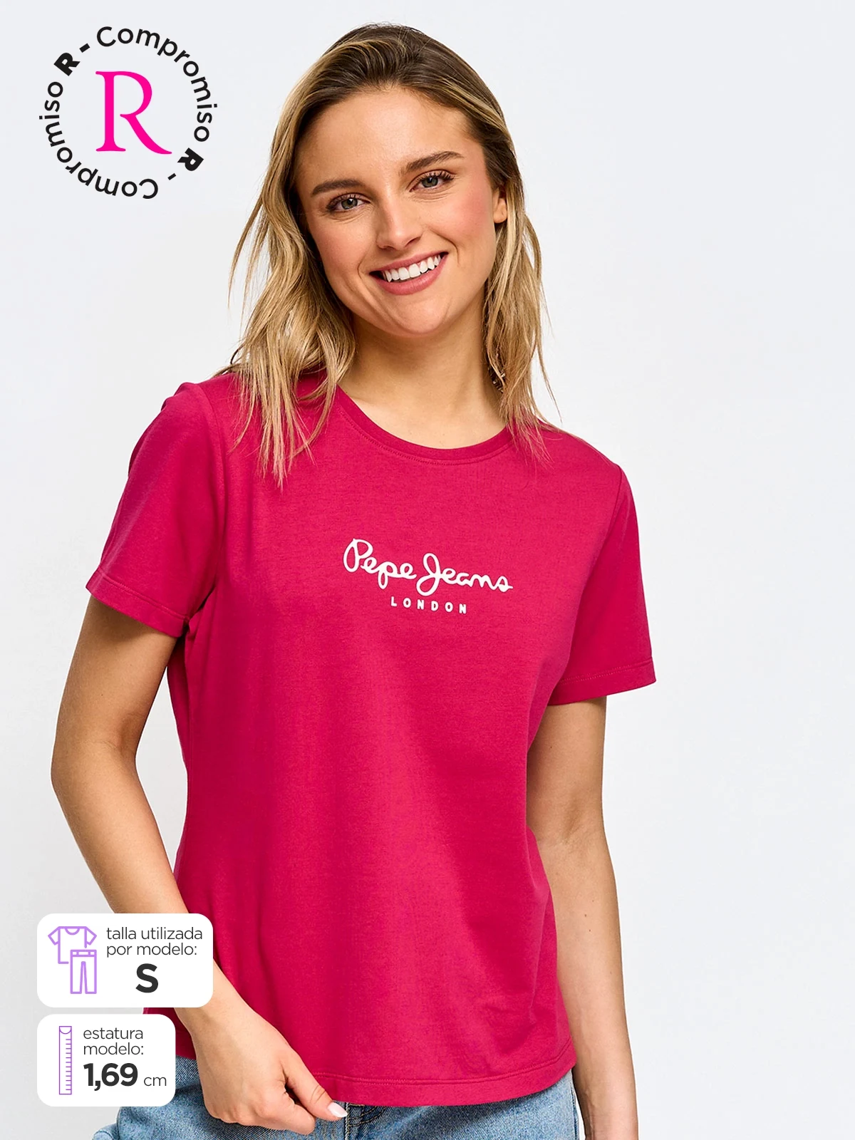 POLO MANGA CORTA ALGODÓN MUJER PEPE JEANS - 1