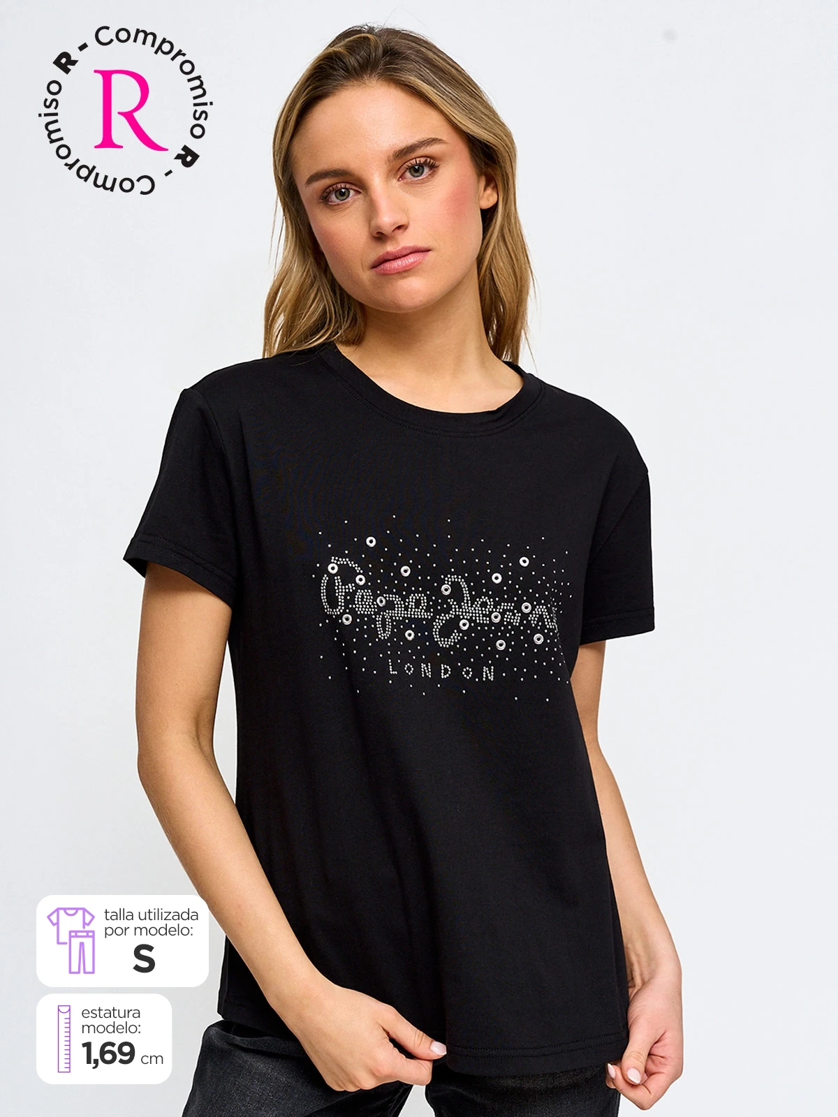 POLO MANGA CORTA ALGODÓN MUJER PEPE JEANS - 1