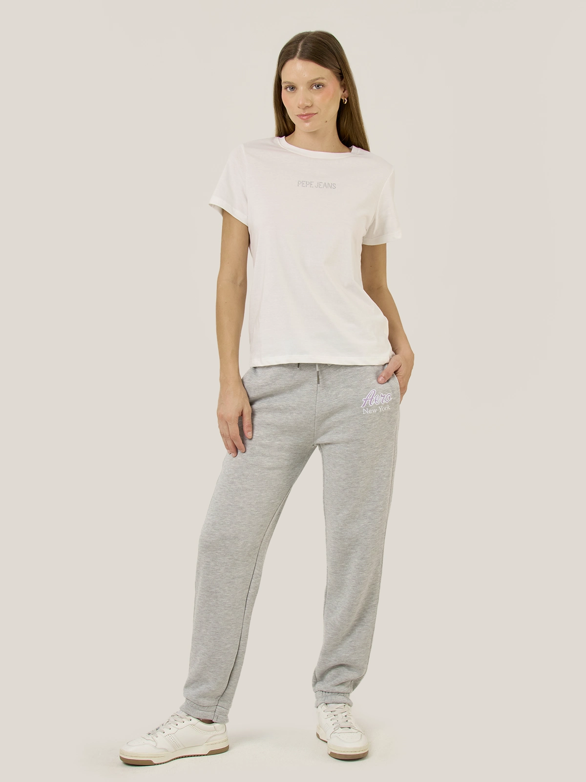 PANTALÓN DE BUZO ALGODÓN MUJER AERO - 5