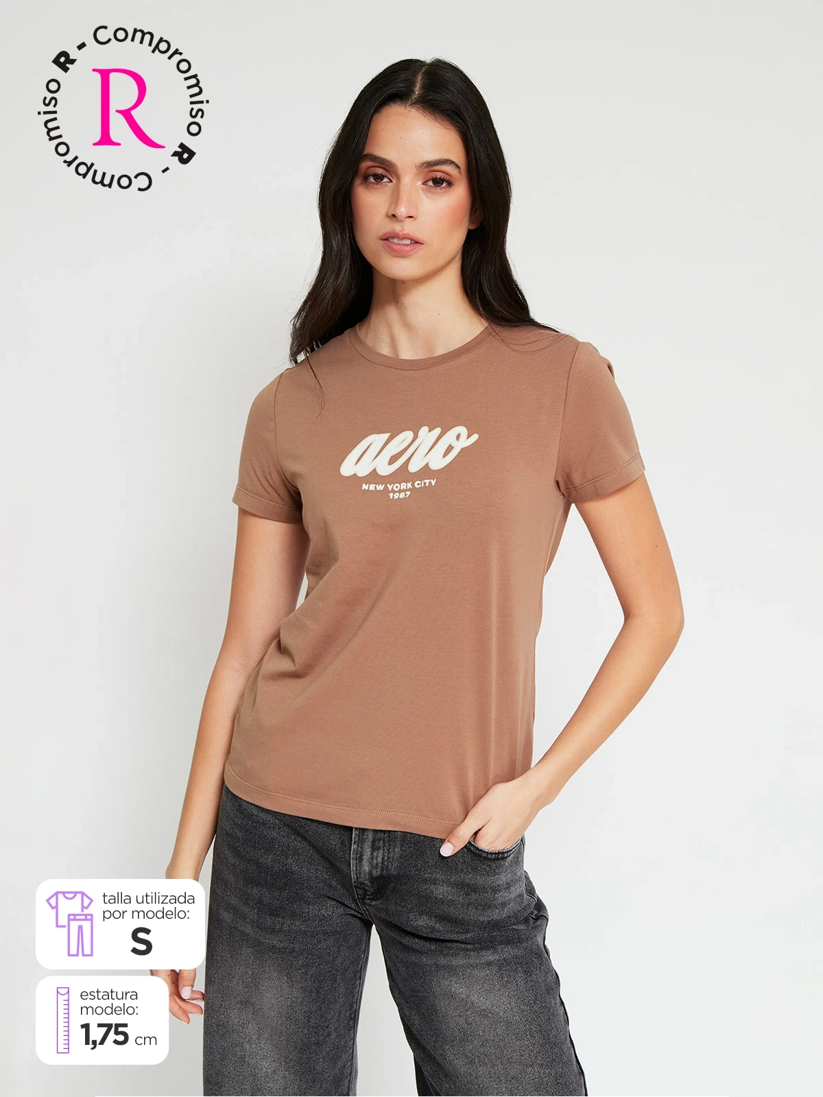 POLO MANGA CORTA ALGODÓN MUJER AERO - 1