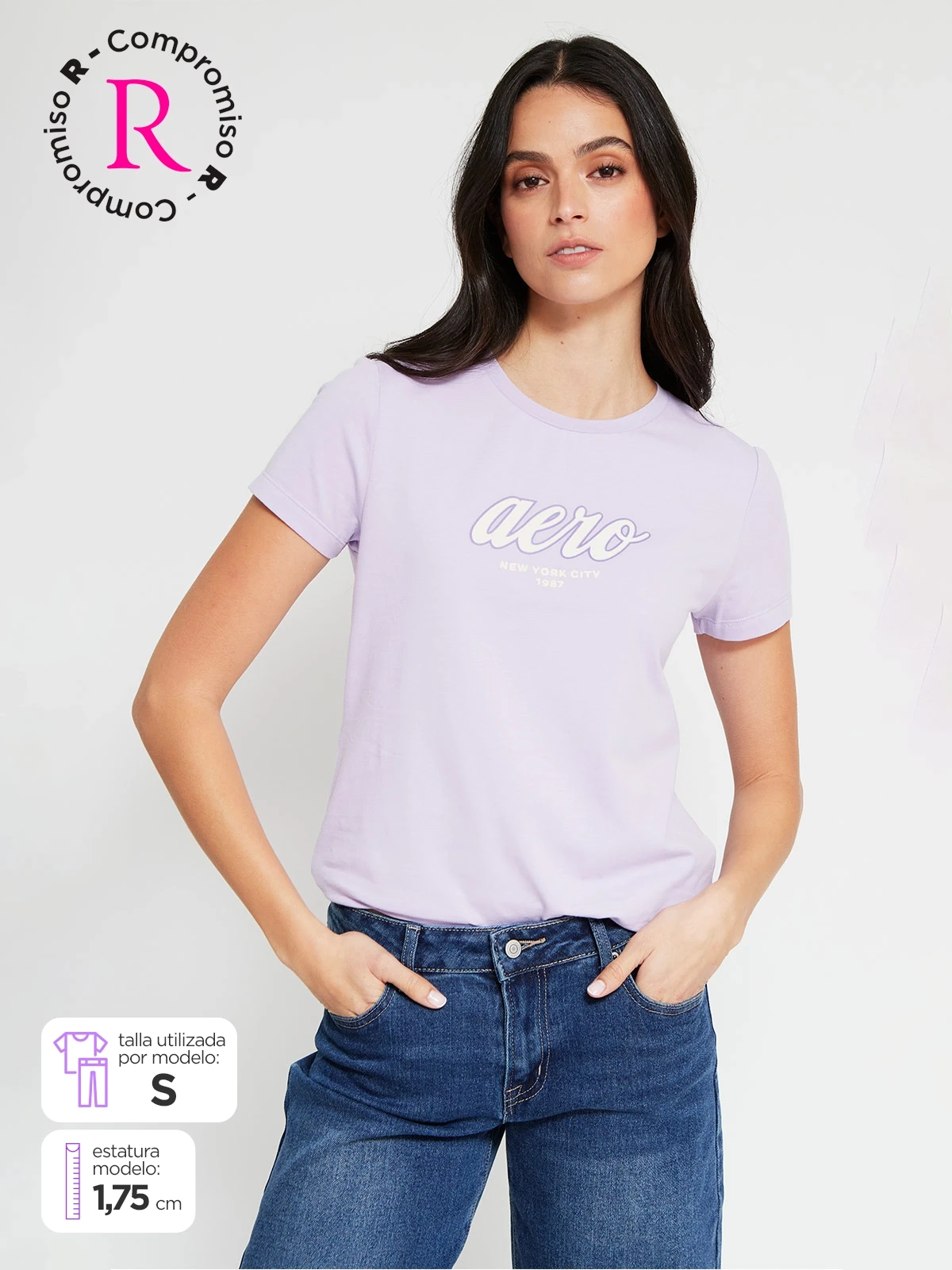 POLO MANGA CORTA ALGODÓN MUJER AERO - 1