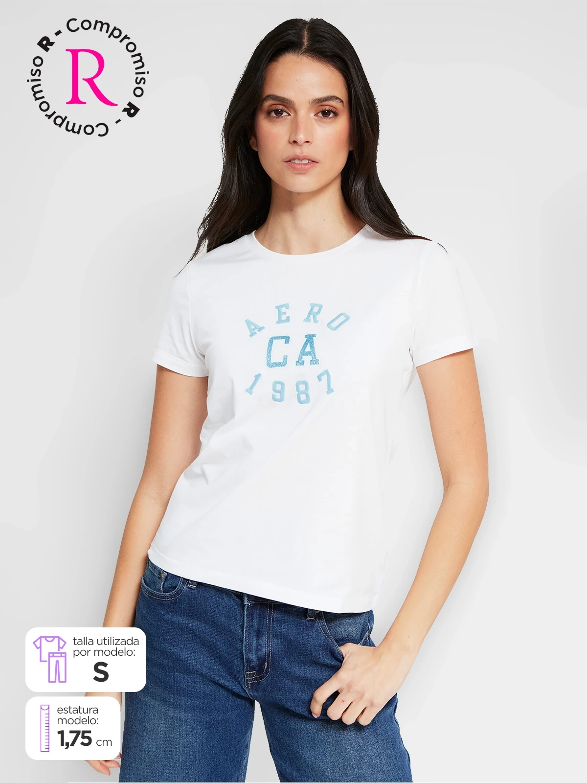 POLO MANGA CORTA ALGODÓN MUJER AERO - 1