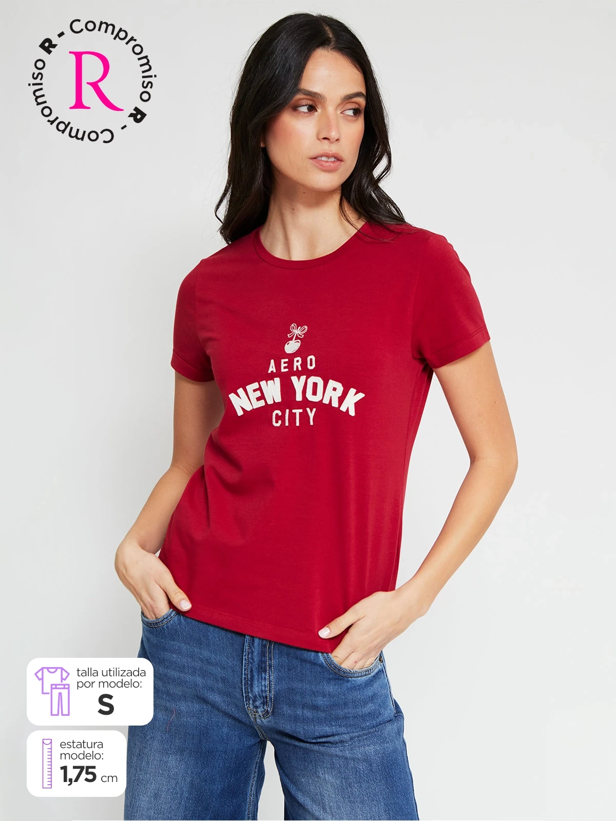 POLO MANGA CORTA ALGODÓN MUJER AERO - 1
