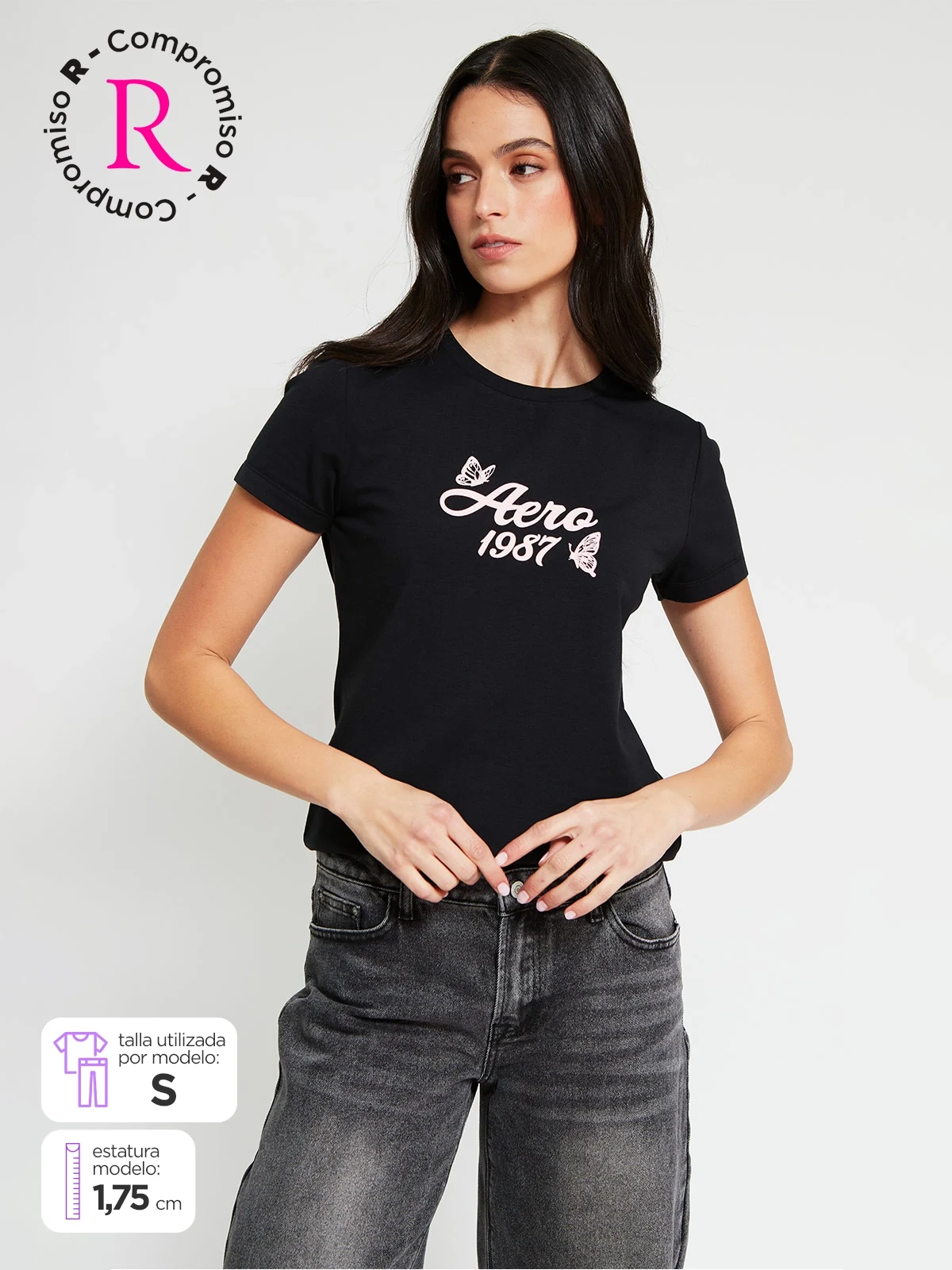 POLO MANGA CORTA ALGODÓN MUJER AERO - 1