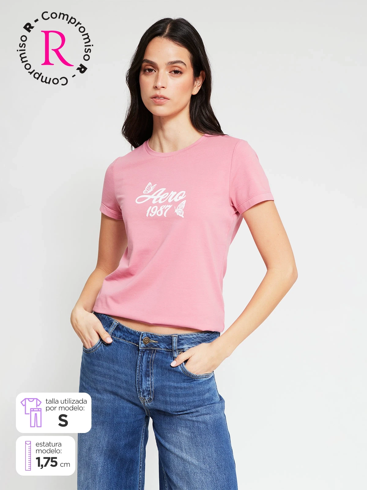 POLO MANGA CORTA ALGODÓN MUJER AERO - 1