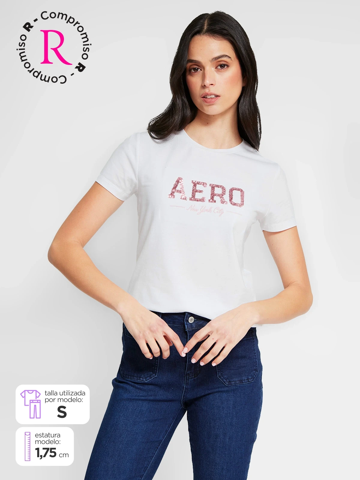 POLO MANGA CORTA ALGODÓN MUJER AERO - 1