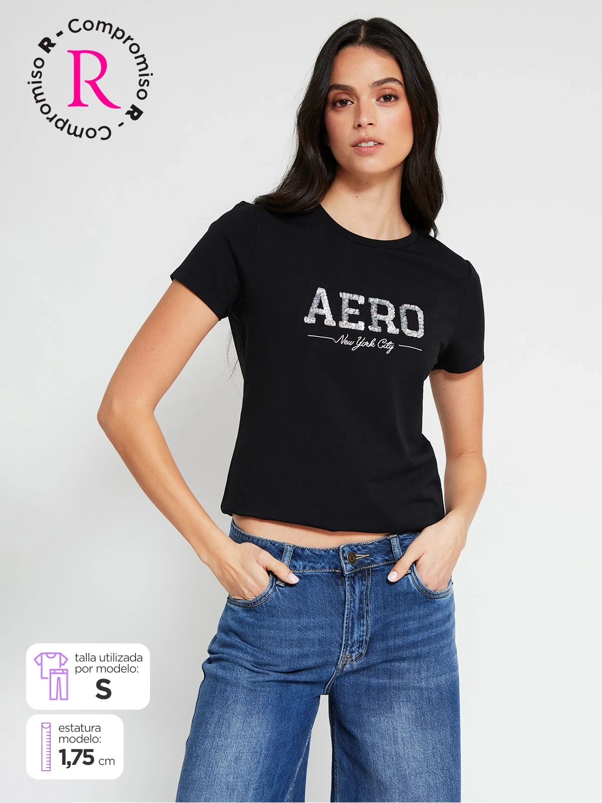 POLO MANGA CORTA ALGODÓN MUJER AERO - 1