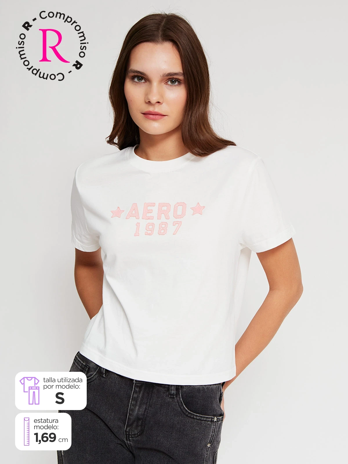 POLO MANGA CORTA ALGODÓN MUJER AERO - 1