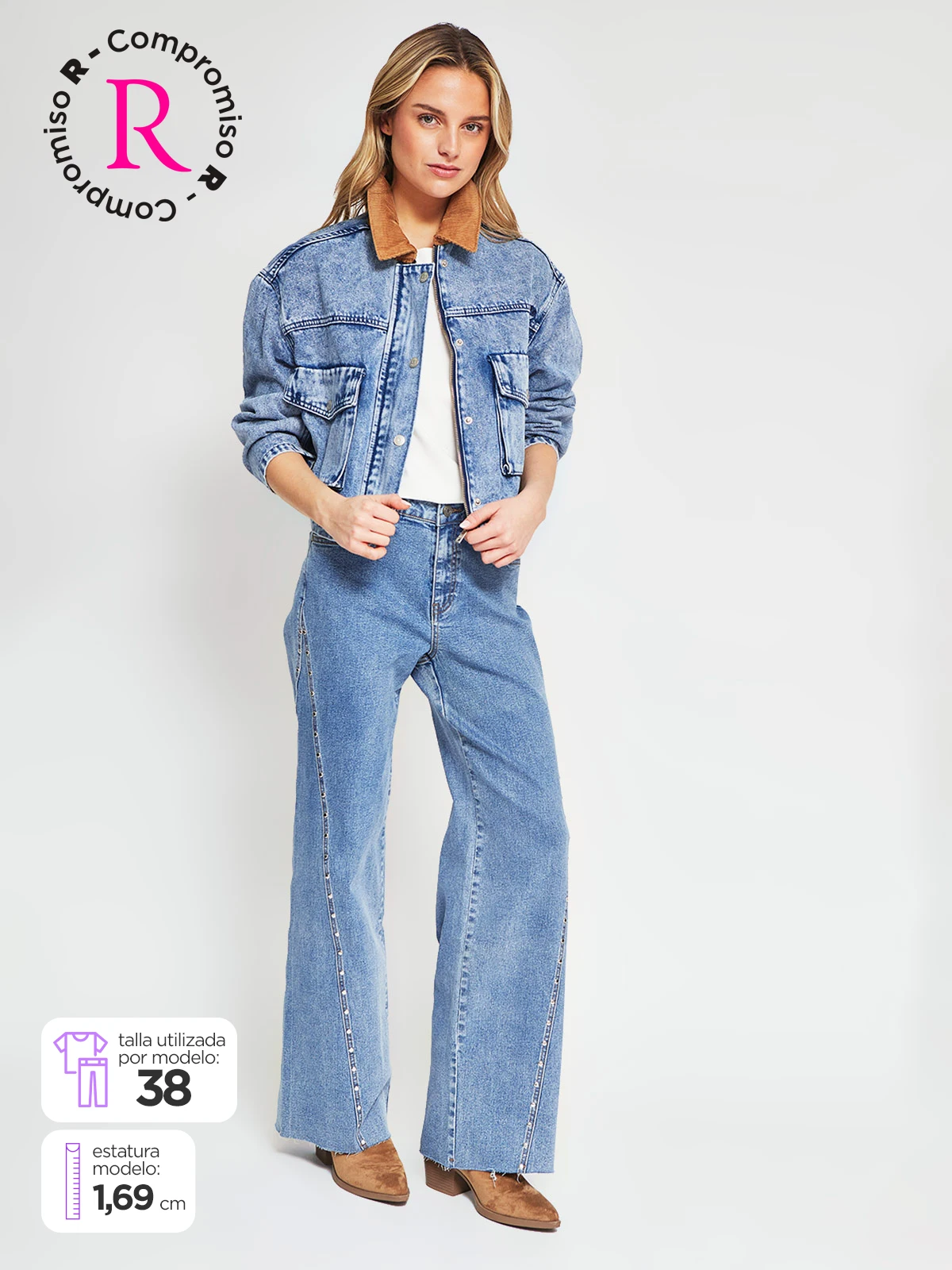 JEANS ALGODÓN REGULAR MUJER BARBADOS - 1