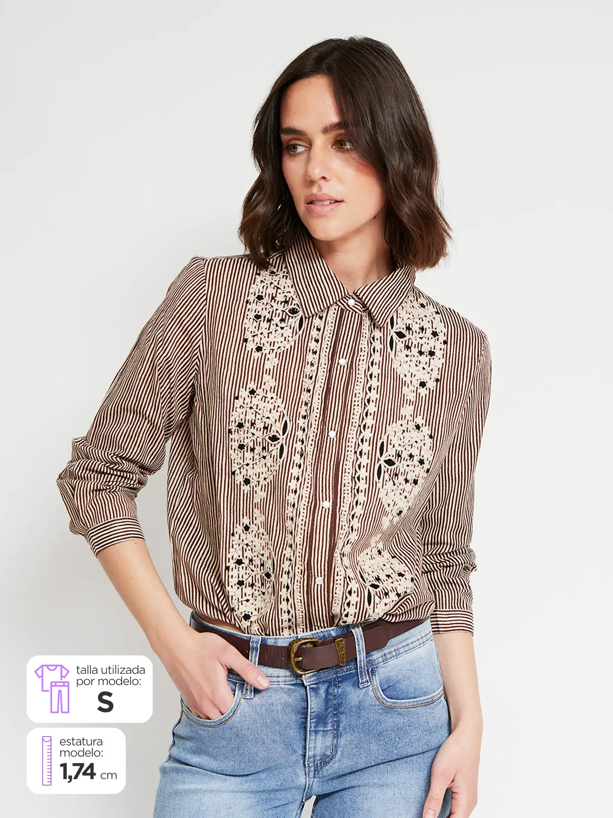 BLUSA MANGA LARGA ALGODÓN MUJER TATIENNE BUSAN - 1