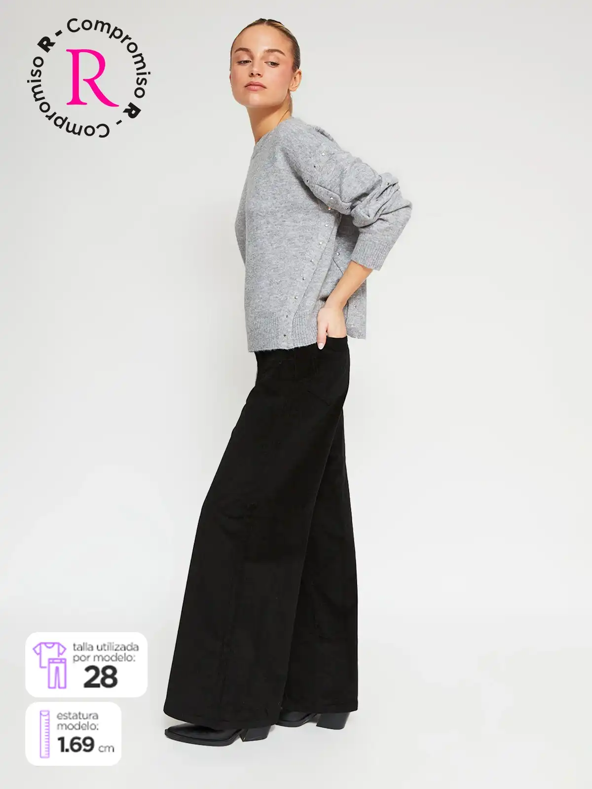 PANTALÓN ALGODÓN REGULAR MUJER BARBADOS BELVET - 1