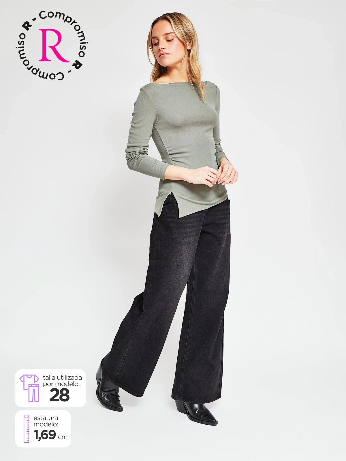 JEANS ALGODÓN BAGGY MUJER INDEX - 1
