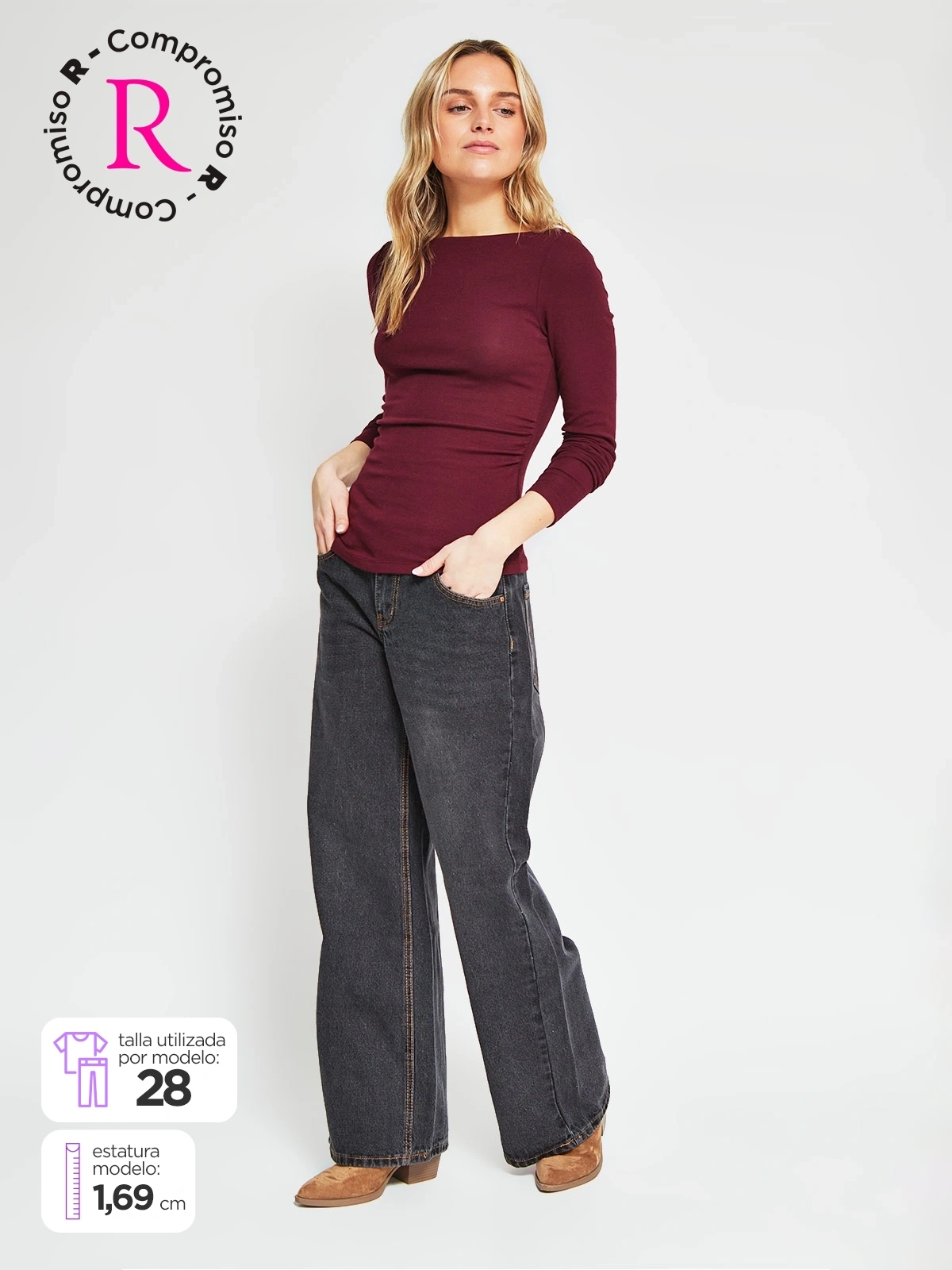 JEANS ALGODÓN BAGGY MUJER INDEX - 1