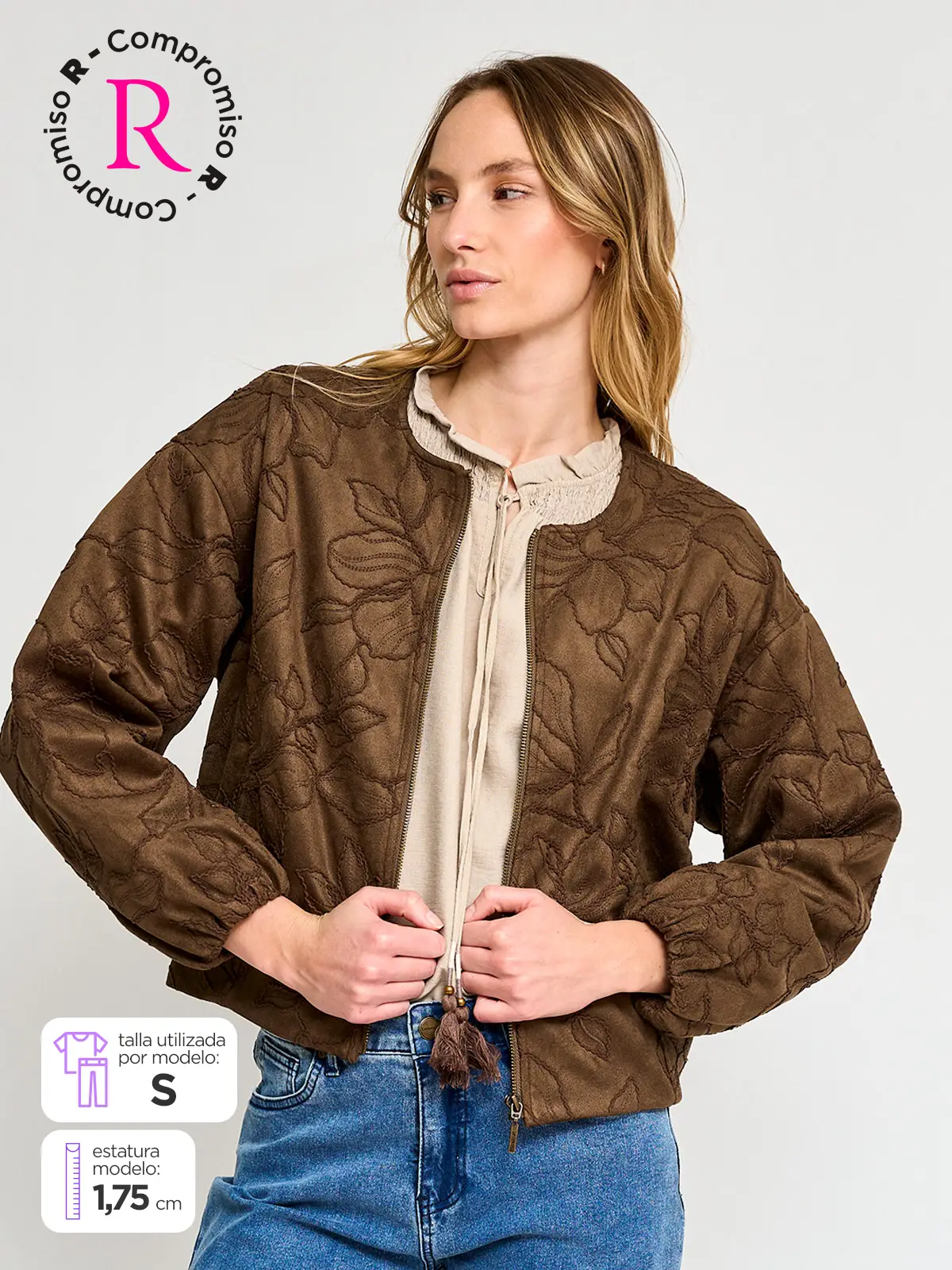 CASACA MUJER TATIENNE CORTA BOMBER - 1
