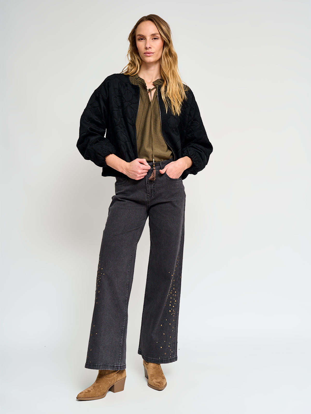 CASACA MUJER TATIENNE CORTA BOMBER - 5