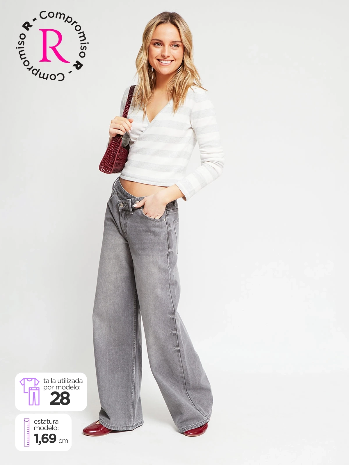 JEANS ALGODÓN REGULAR MUJER INDEX CRUCE - 1