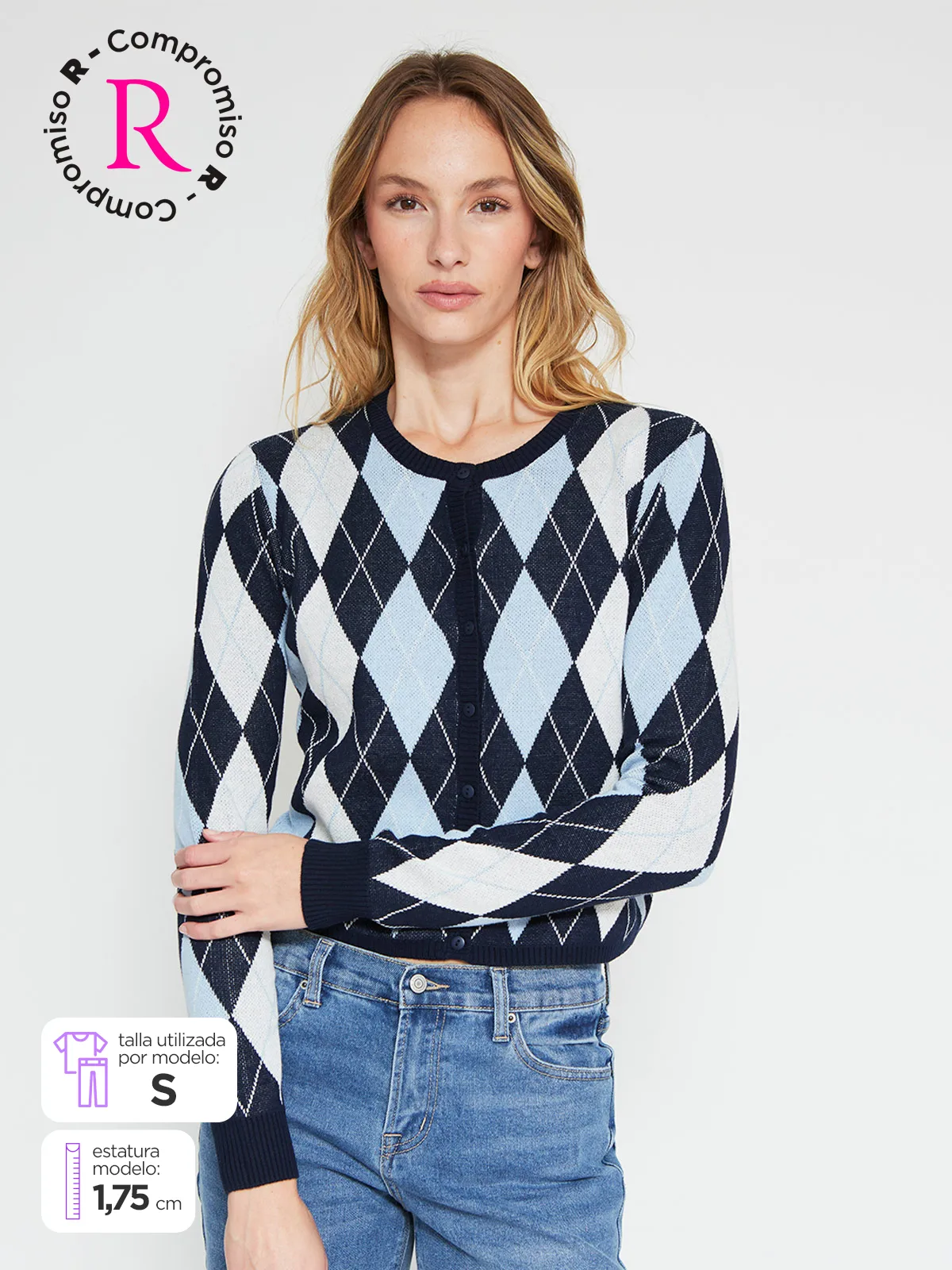 CARDIGAN MUJER INDEX BOTON - 1