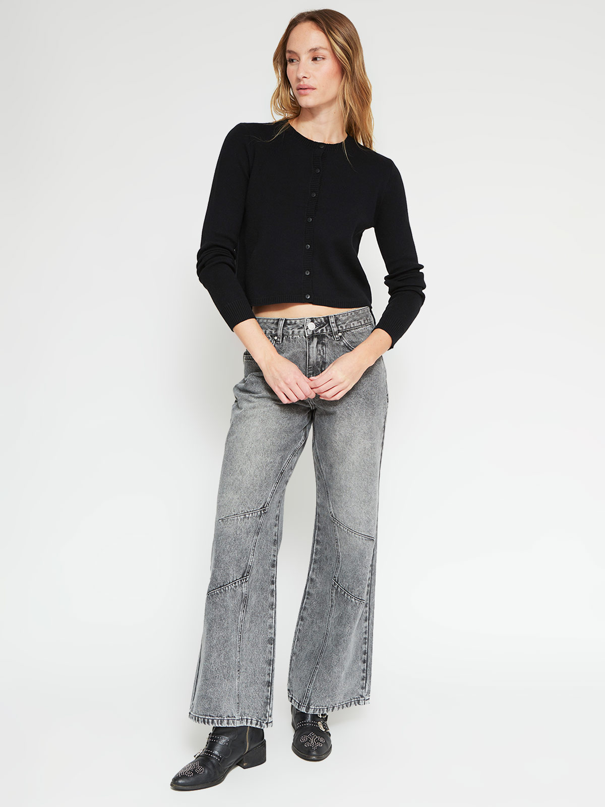 CARDIGAN MUJER INDEX BOTON - 4