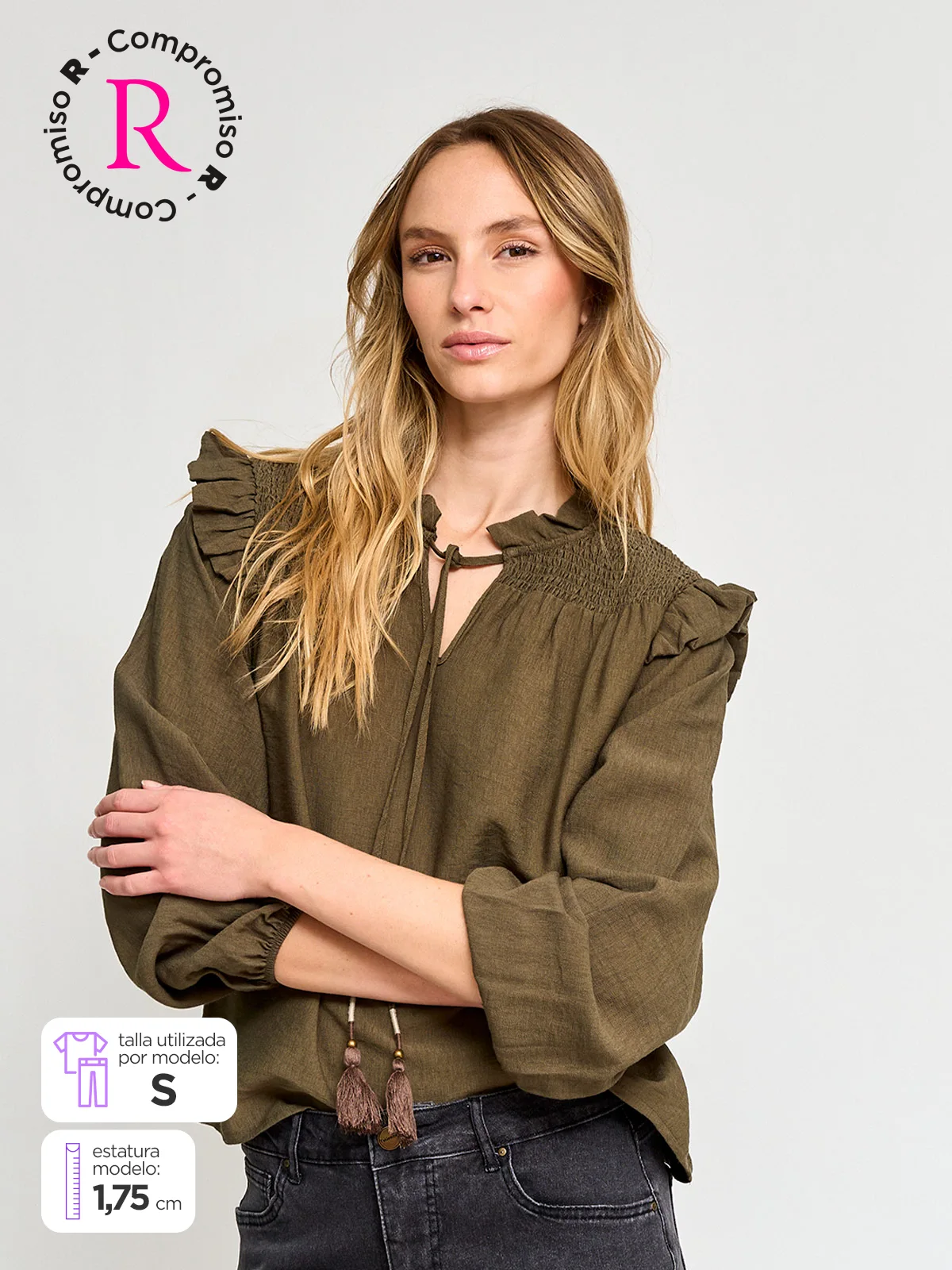 BLUSA MANGA LARGA MUJER TATIENNE BELU - 1