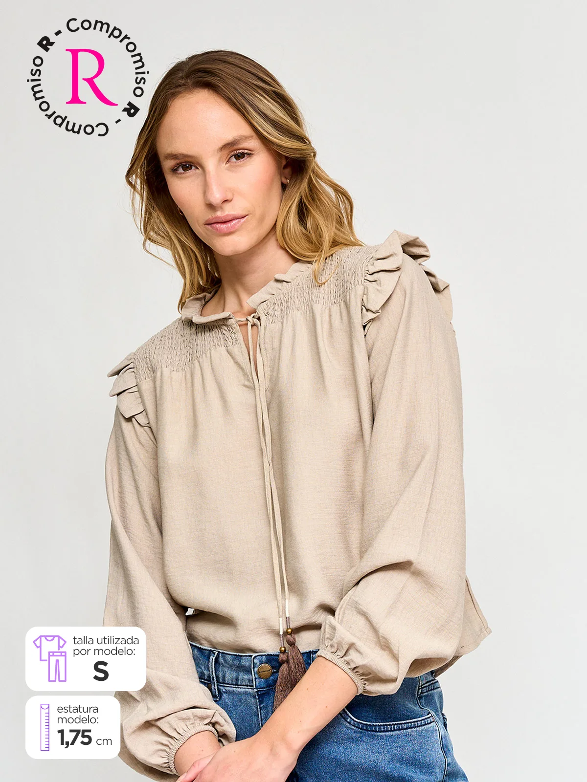 BLUSA MANGA LARGA MUJER TATIENNE BELU - 1