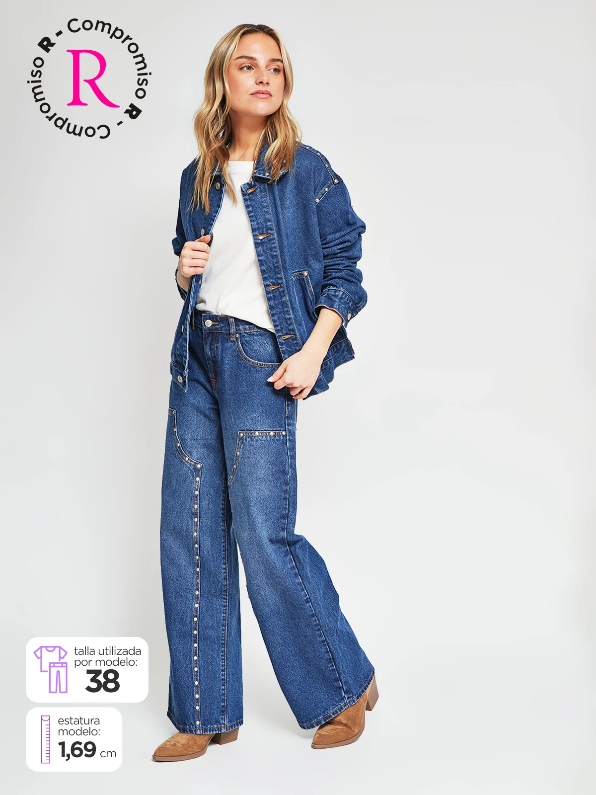 JEANS ALGODÓN REGULAR MUJER BARBADOS - 1