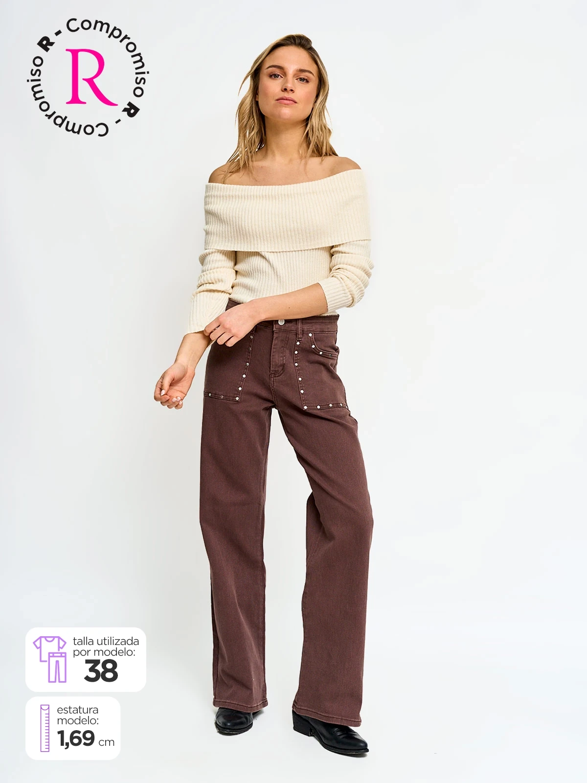 JEANS ALGODÓN REGULAR MUJER BARBADOS - 1