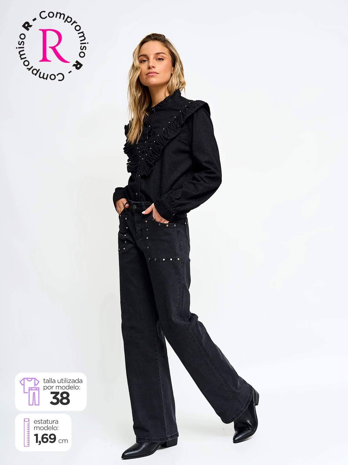 JEANS ALGODÓN REGULAR MUJER BARBADOS - 1