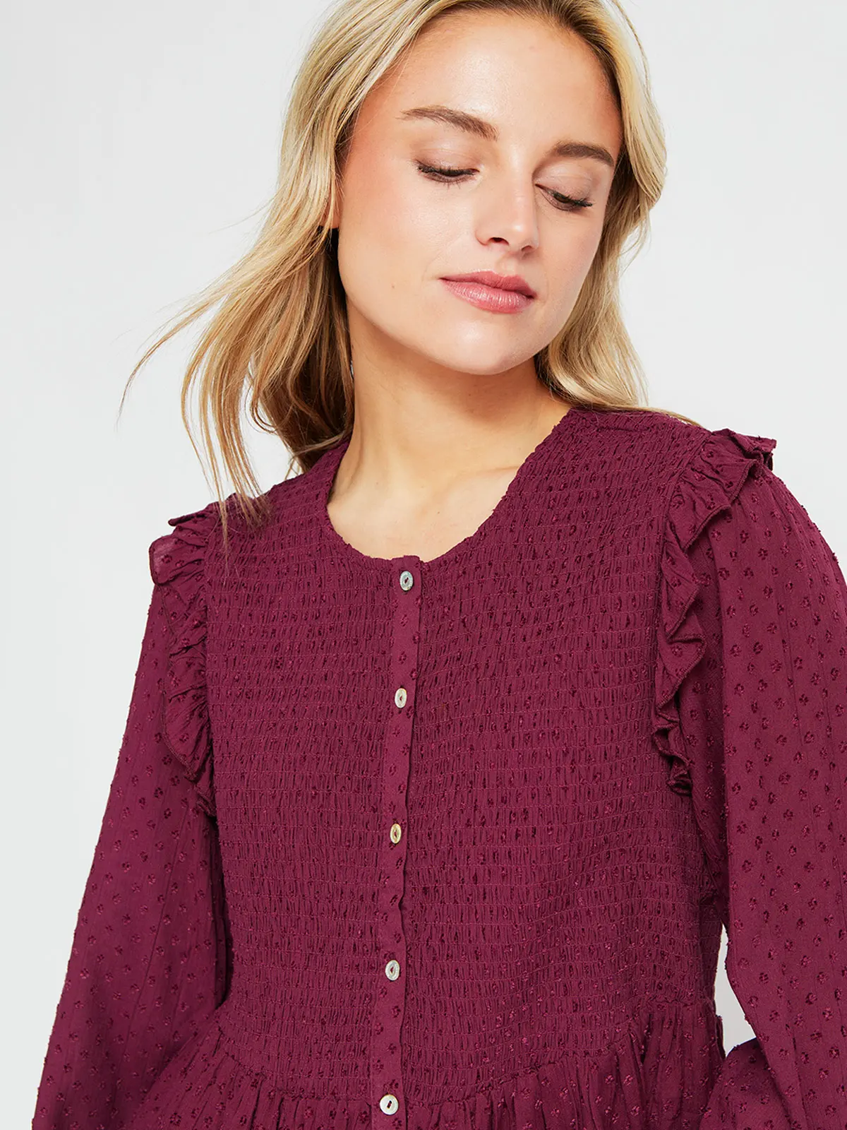 BLUSA MANGA LARGA MUJER BARBADOS BANAL - 4