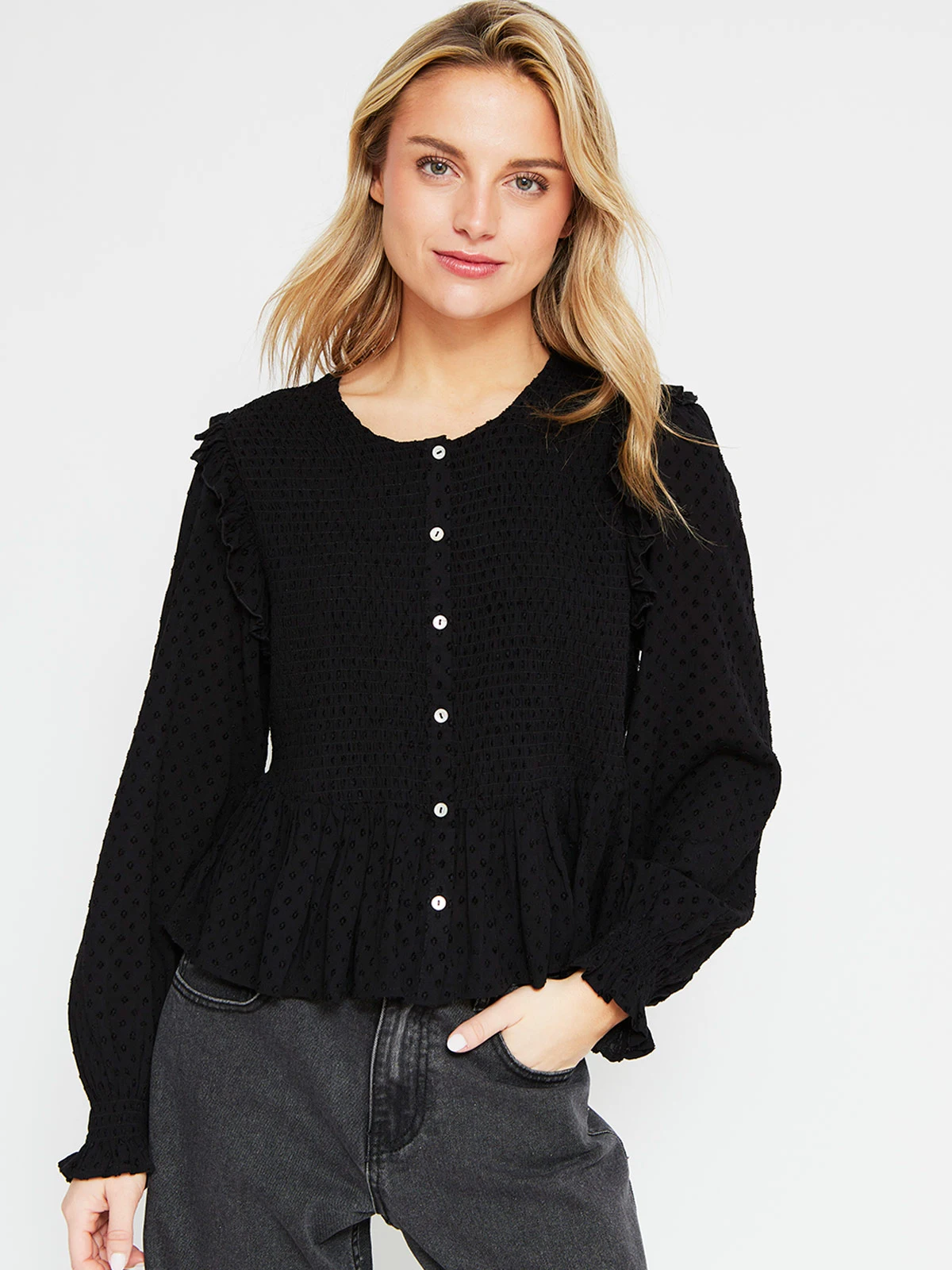 BLUSA MANGA LARGA MUJER BARBADOS BANAL - 2