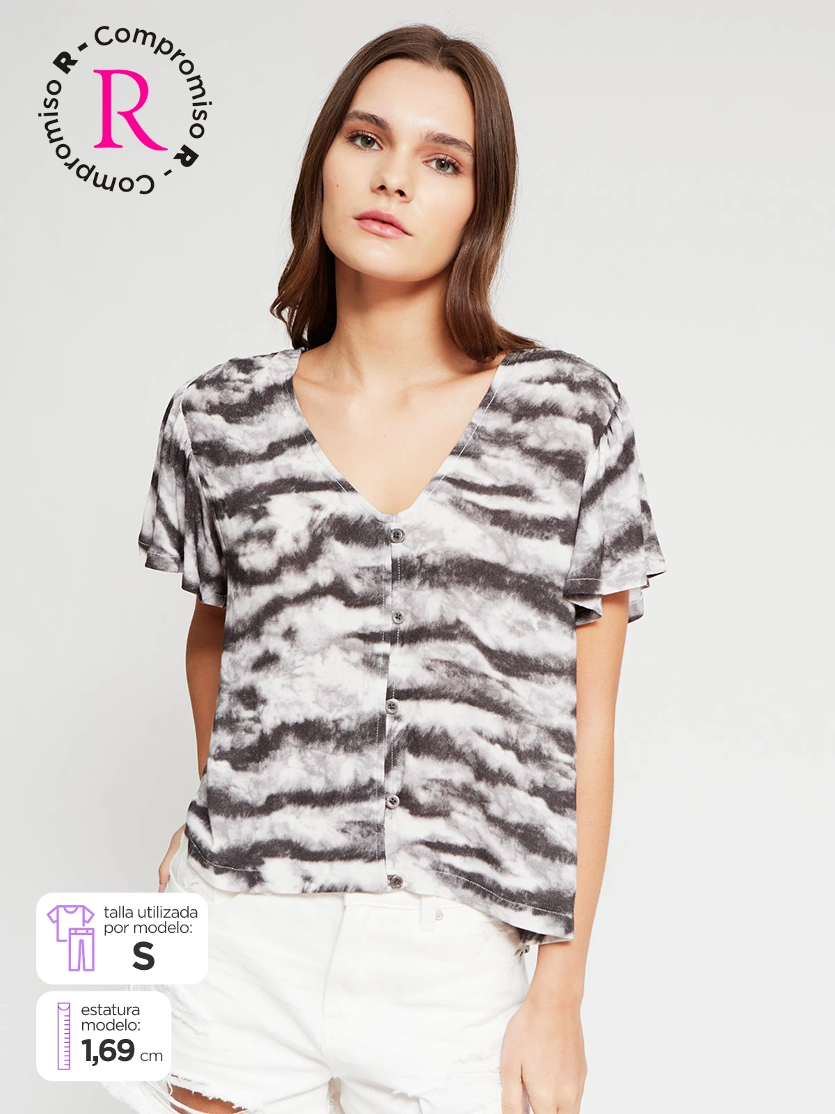 BLUSA MANGA CORTA MUJER BARBADOS - 1